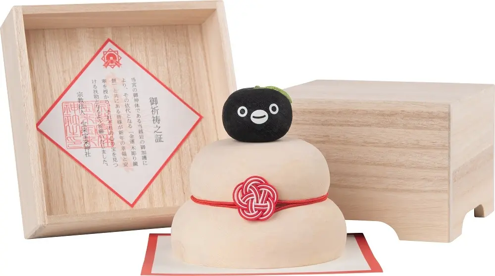 12/2（土）正午から数量限定発売】「Suicaのペンギン 木彫り鏡餅」JRE