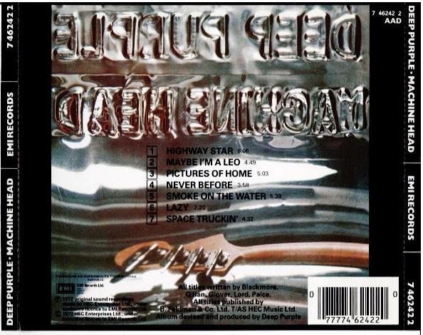 Deep Purple – Machine Head (CD, Album, Unofficial Release