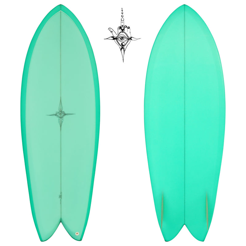 RYAN BURCH SURFBOARDS SQUIT FISH MODEL 5'5” – slowlife california