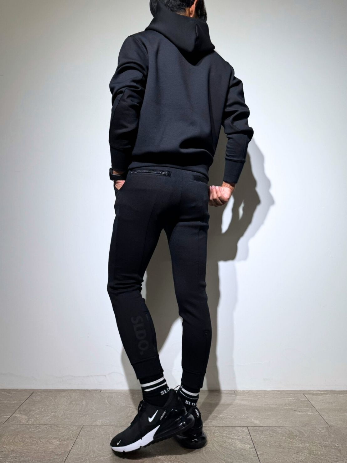 ライト ダブルニット リブパンツ/BLACK (UNISEX) – SLDO.