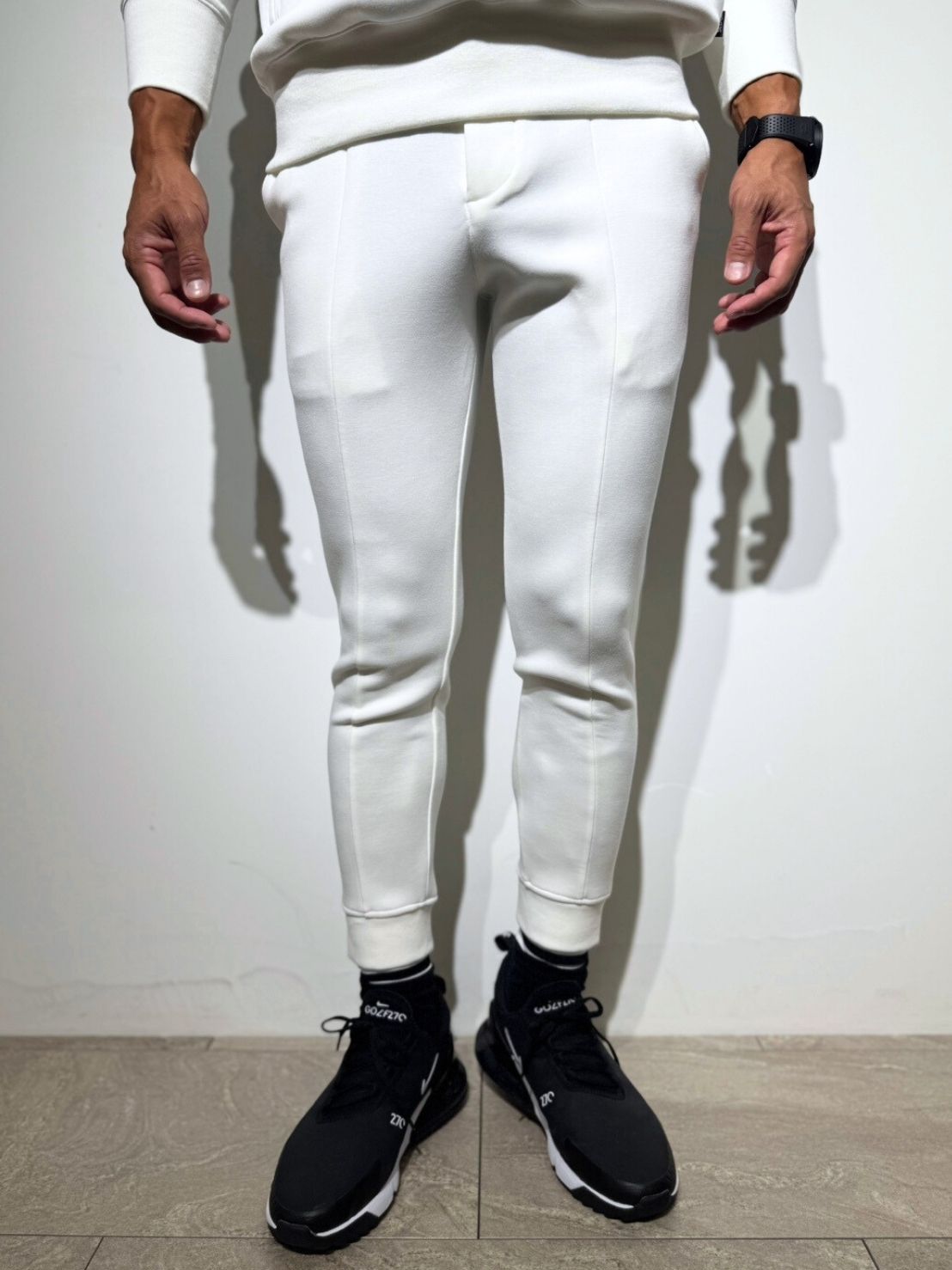 ライト ダブルニット リブパンツ/WHITE (UNISEX) – SLDO.