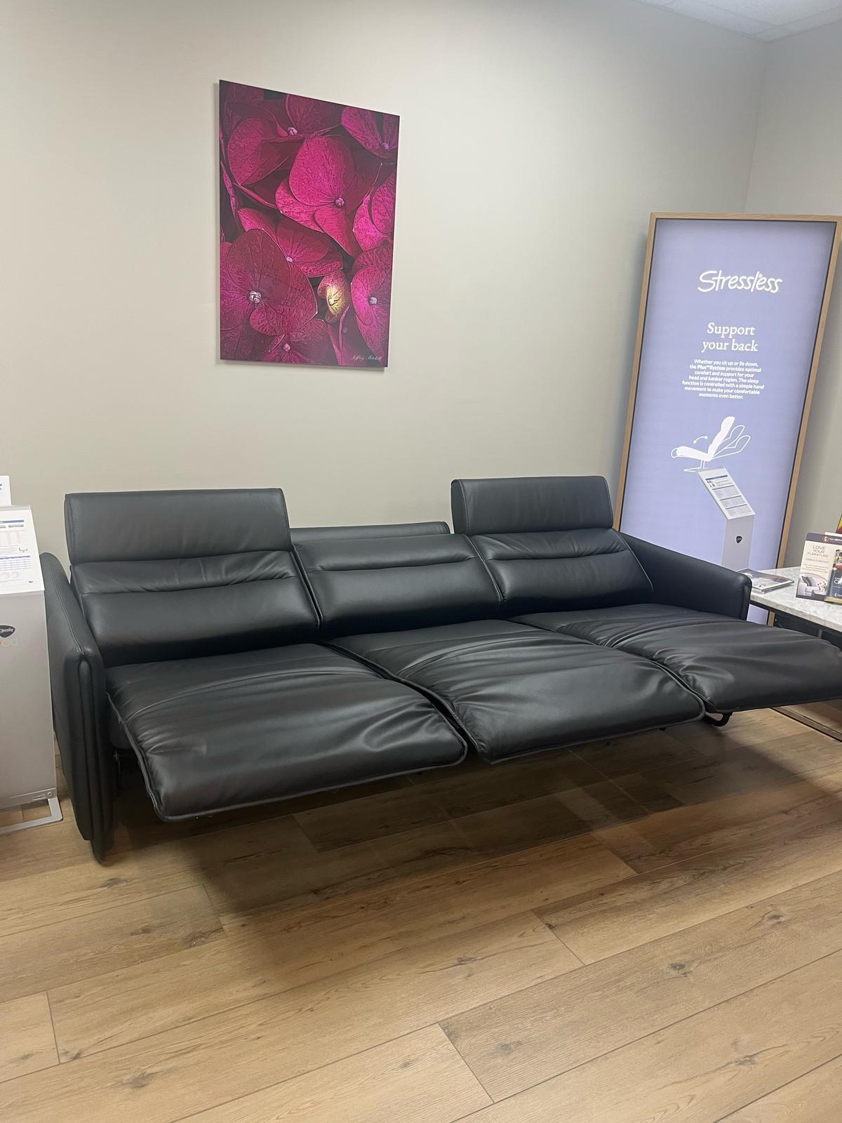 Stressless Emily V2 {3 Seat Power Sofa} – SL Recliners