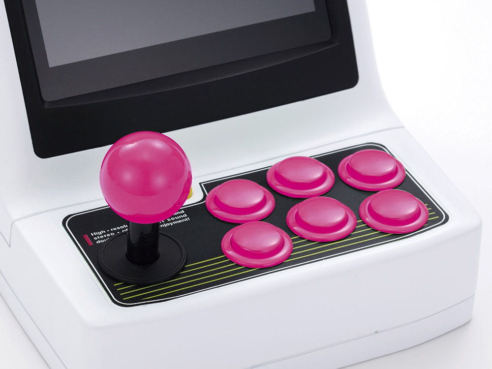 アストロシティミニ』の操作ボタンがピンクになった限定バージョンが