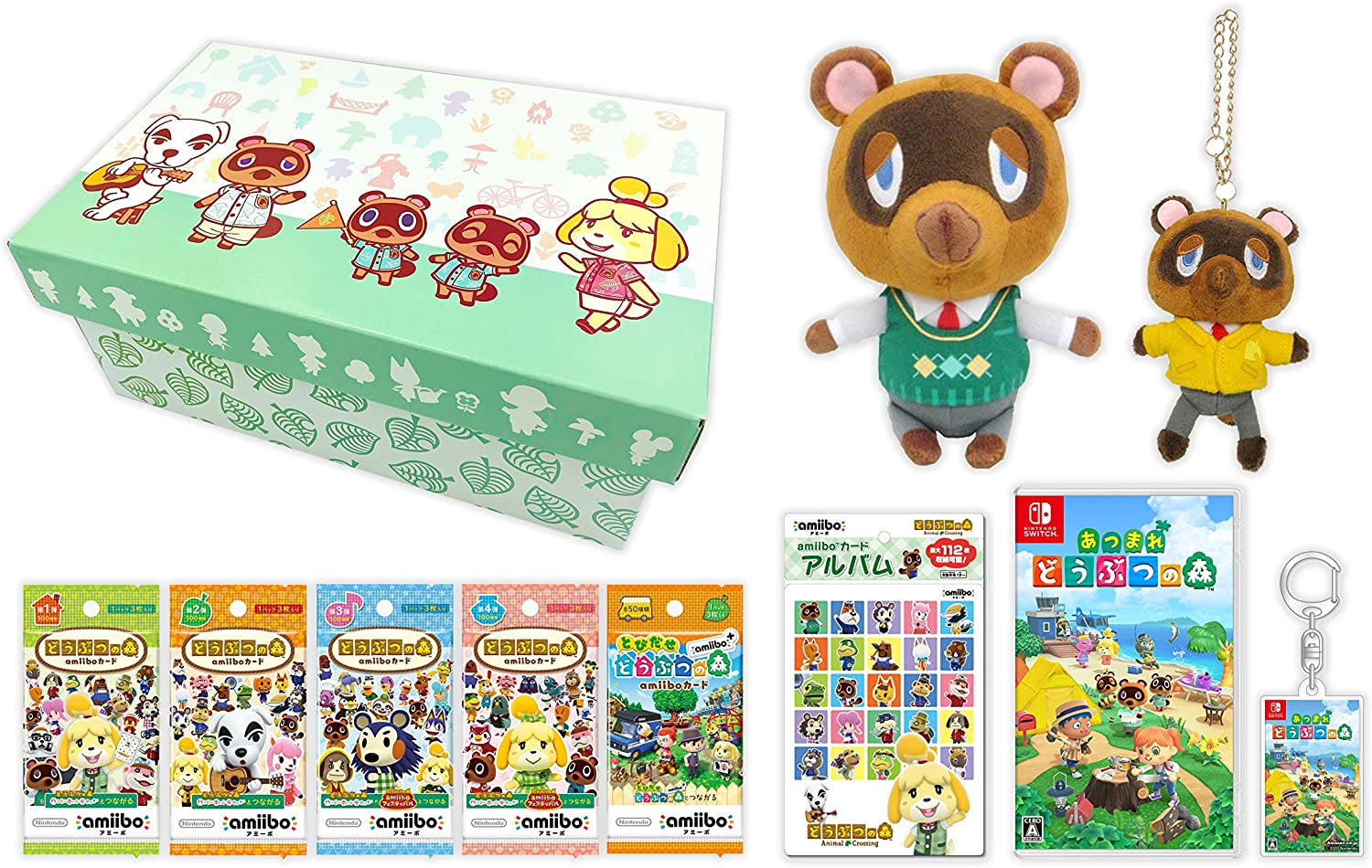 あつまれ どうぶつの森』の「たぬきち」や「しずえ」のグッズセットが