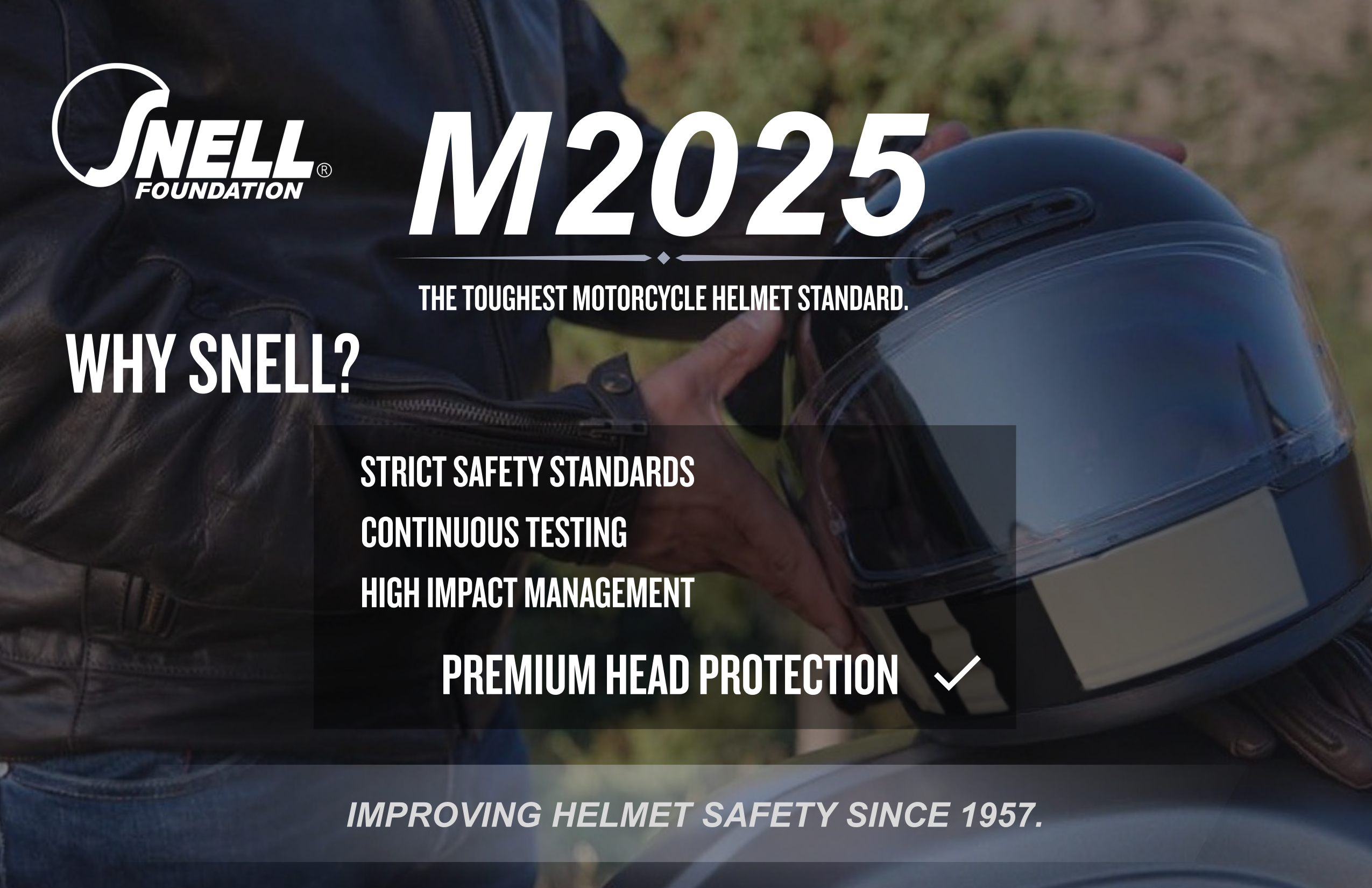 Snell helmets certification - Handouts