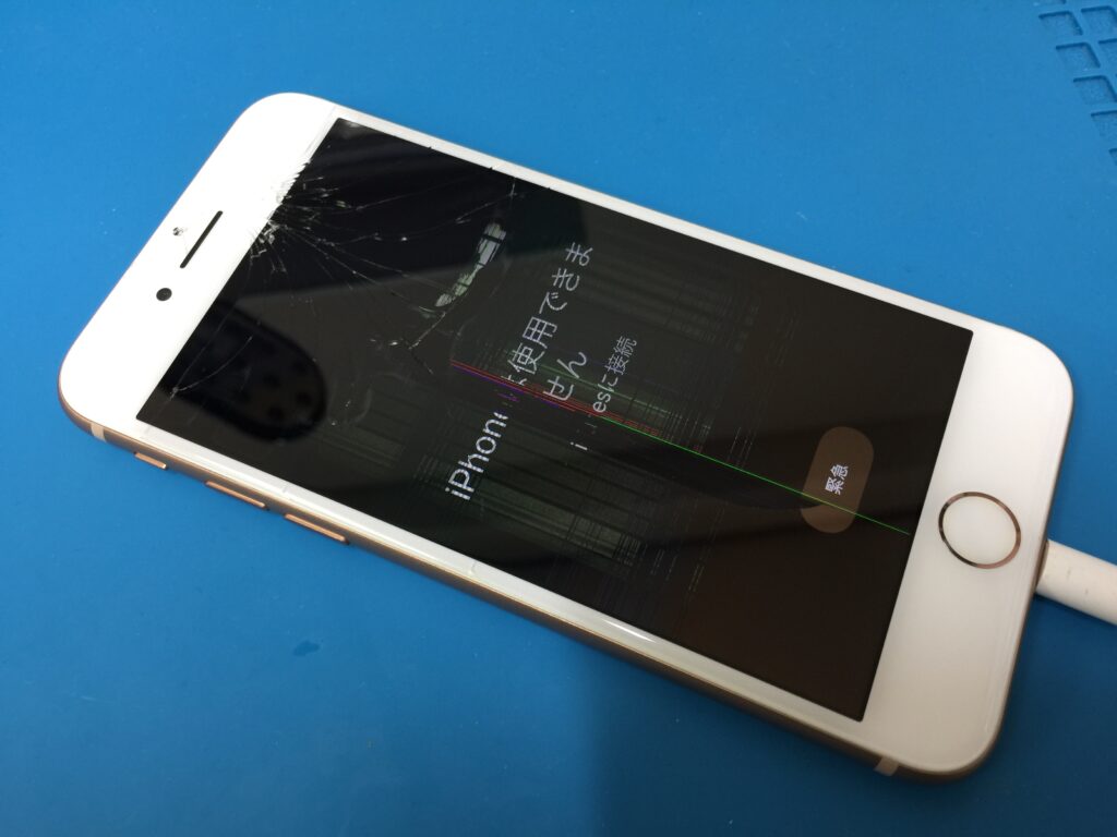 画面割れと液晶故障とタッチ操作誤作動でiPhoneは使用できません。に