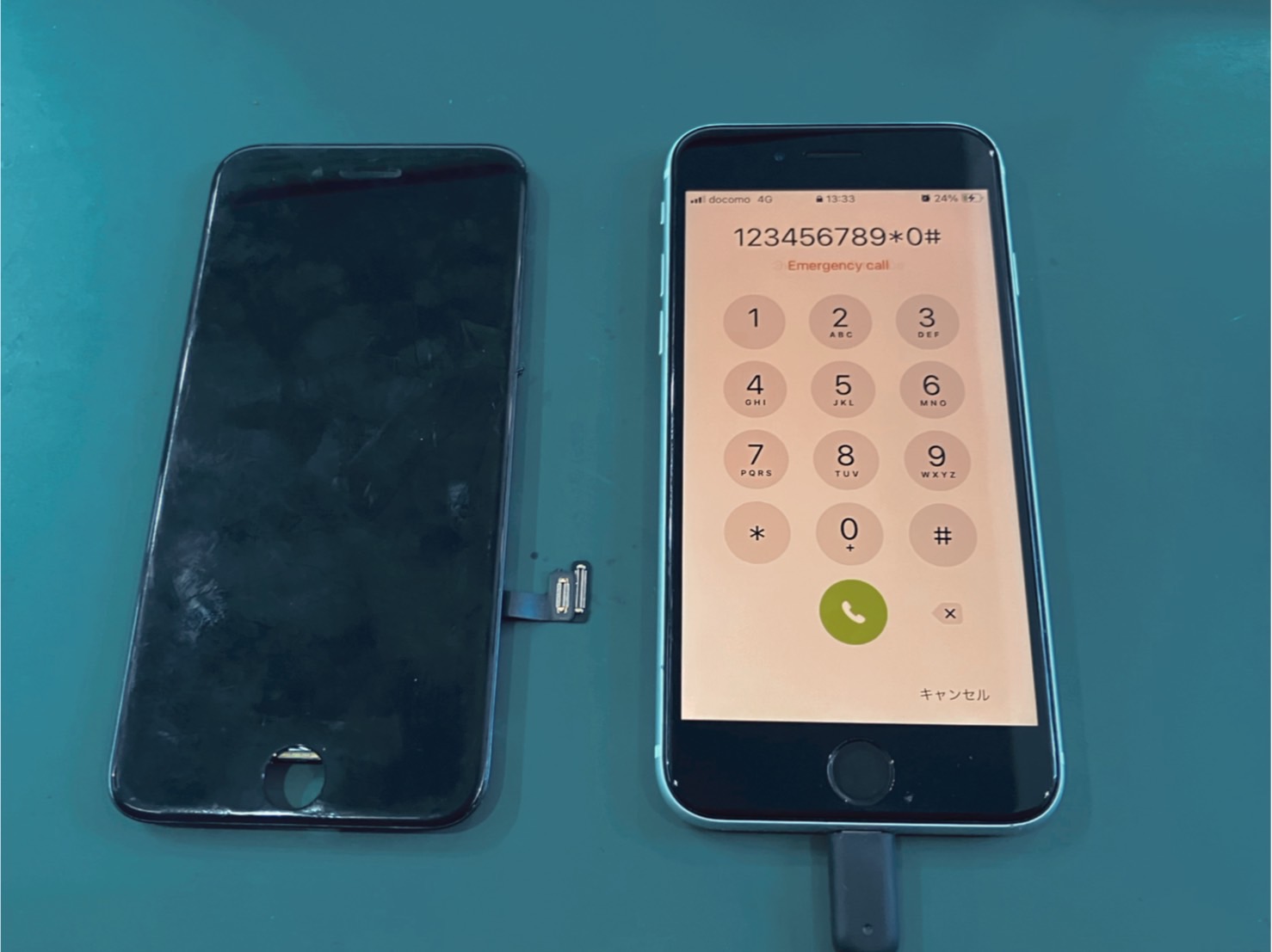 iPhone SE2 画面交換修理(重度) - スマホラボ 【総務省登録修理業者