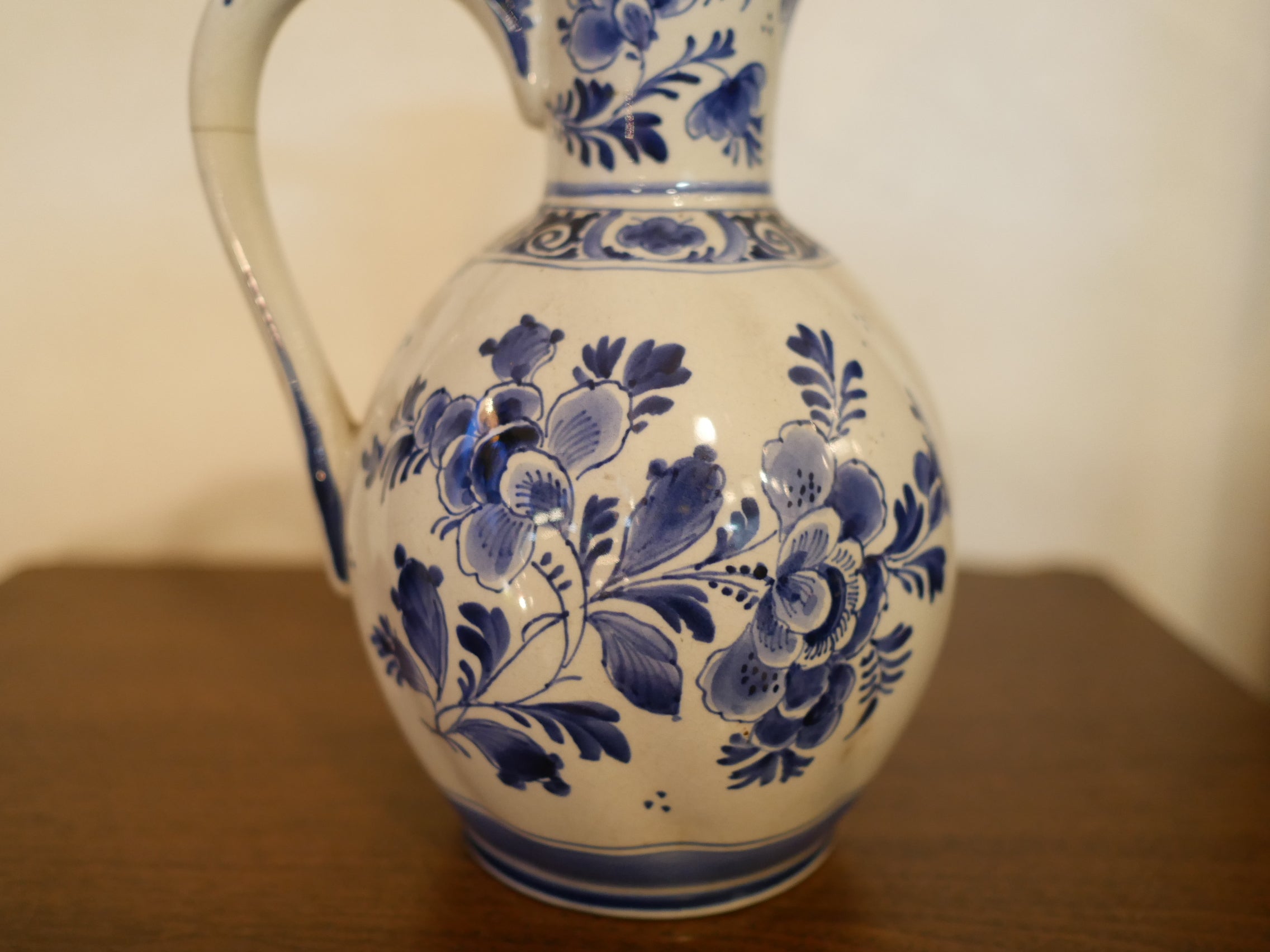 オランダ ロイヤルデルフト フラワーベース アンティーク 共箱 和蘭手