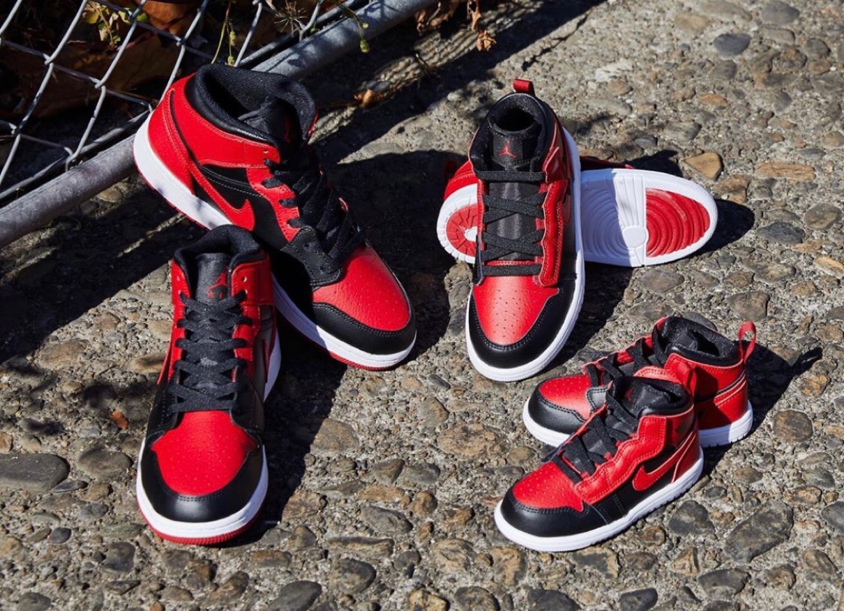 Nike Air Jordan 1 Mid “Bred”】ナイキ エア ジョーダン 1 ミッド