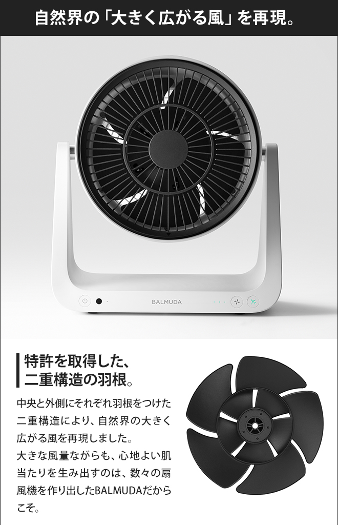 BALMUDA グリーンファンC2 | セレクトショップ・AQUA（アクア）