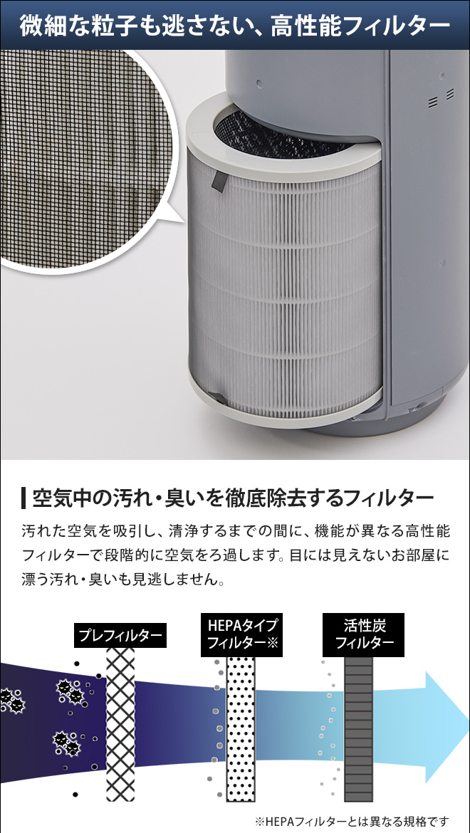空気清浄機 【交換用フィルターの特典付き】 cado カドー LEAF250