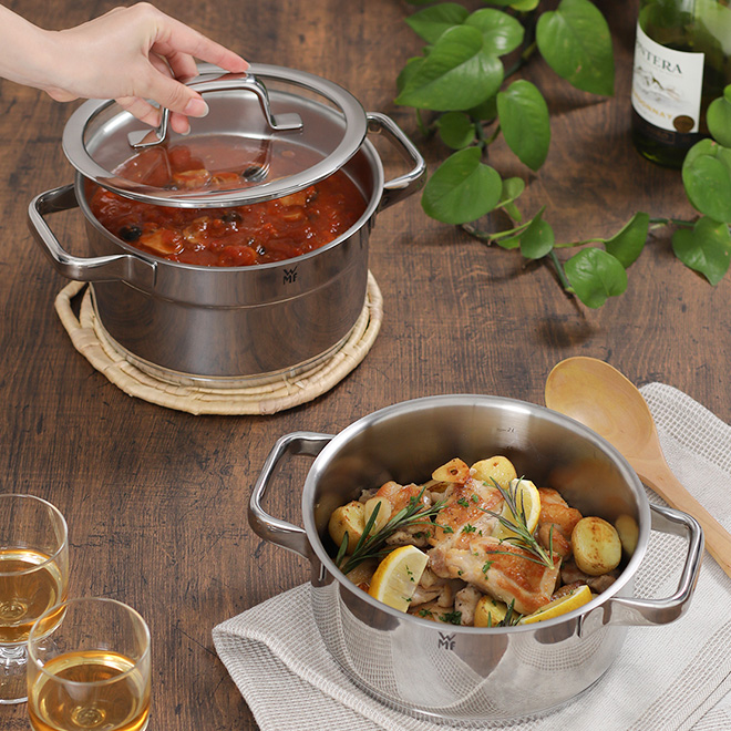 ステンレス 鍋 3点セット WMF コンパクトクイジーン 20cm 2P 両手鍋 ih