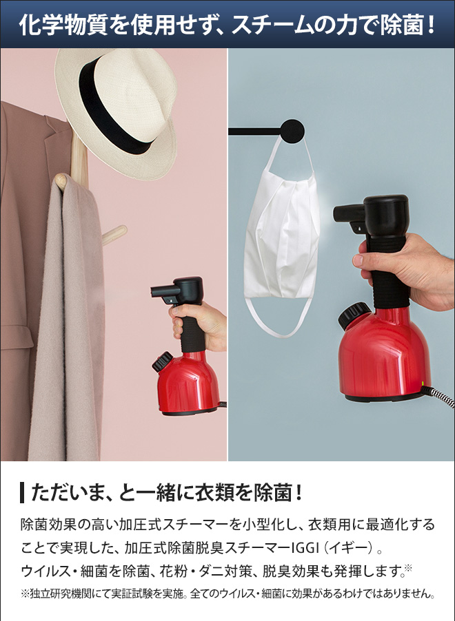 衣類スチーマー LAURASTAR ローラスター 加圧式除菌脱臭スチーマー