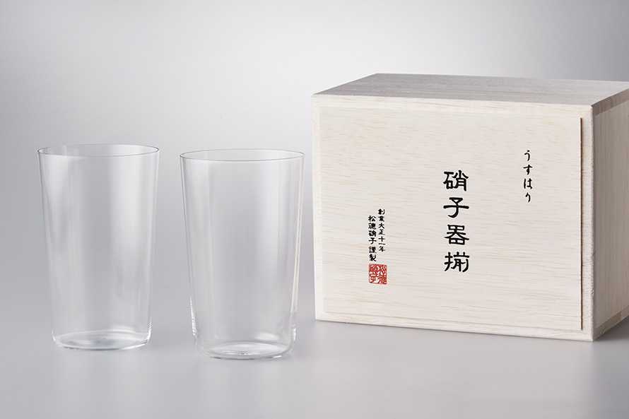 新製品 [うすはり] コップ 木箱2P | 松徳硝子株式会社