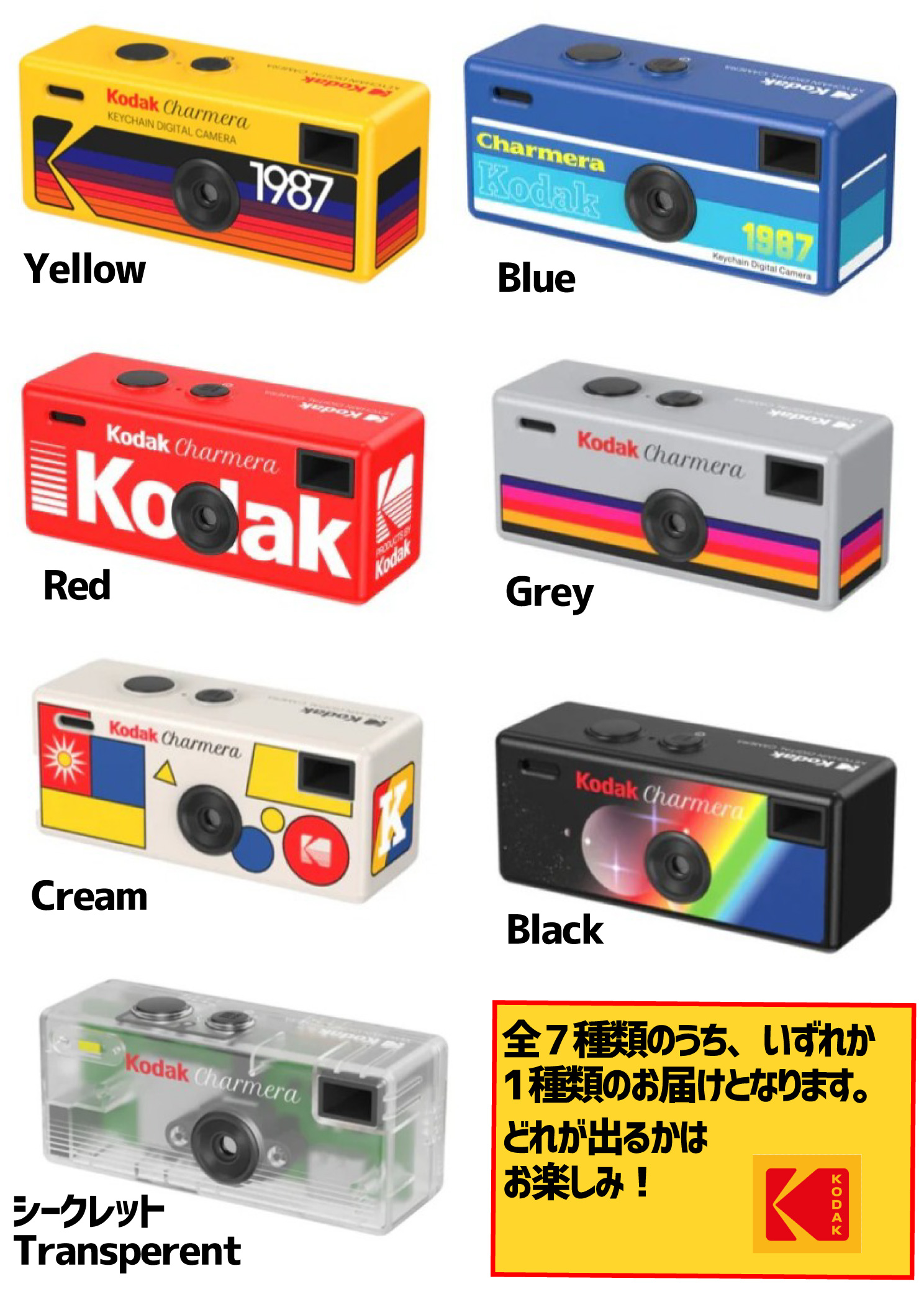 コダック キーチェーンデジタルカメラ CHARMERA