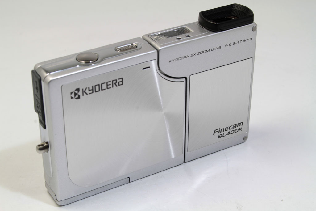 中古 京セラ Finecam SL400Rシルバー(現状品) 程度:AB（良品）