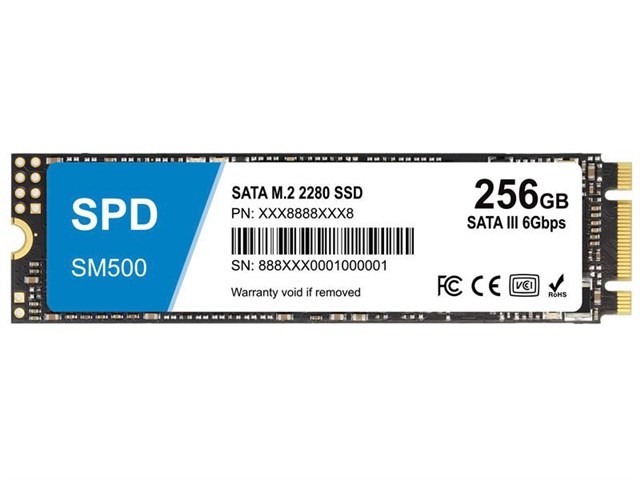 SPD製SSD 256GB M.2 2280 SATA III 6.0Gb/s R: 550MB/s W: 500MB/s 3D
