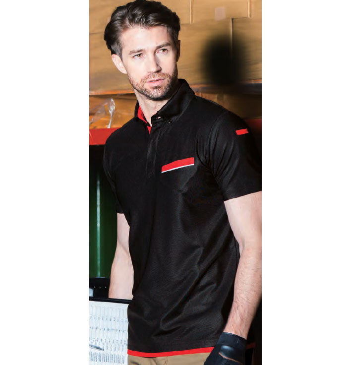 SOWA|桑和|7335-51 半袖ボタンダウンポロシャツ 胸ポケット付き|作業服