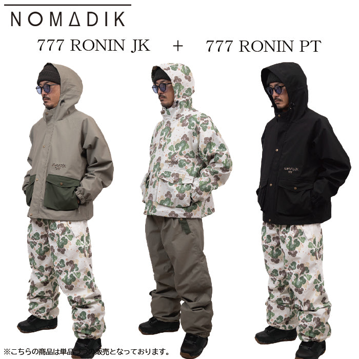 スノーボード ウェア ノマディック NOMADIK 777 RONIN JKT BG CAMO