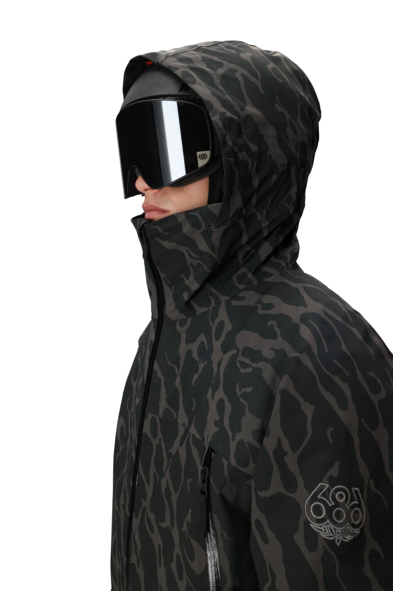 686 ロクハチロク MENS SMARTY 3-IN-1 RODEO 3L JACKET BLACK FRACTURE