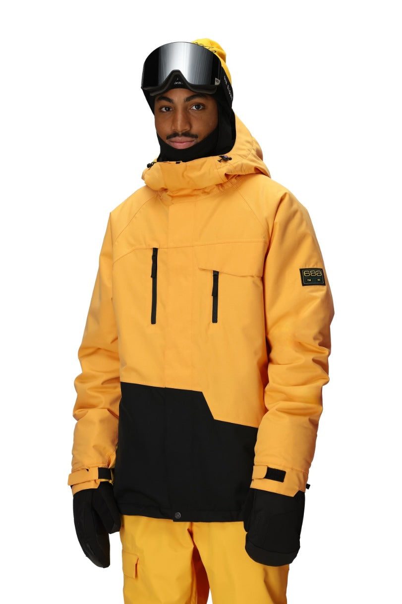 686 ロクハチロク MENS GEO INSULATED JACKET YELLOW GOLD COLORBLOCK