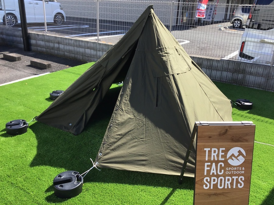 ポーランド軍のポンチョテント入荷！カスタム自在のモノポール