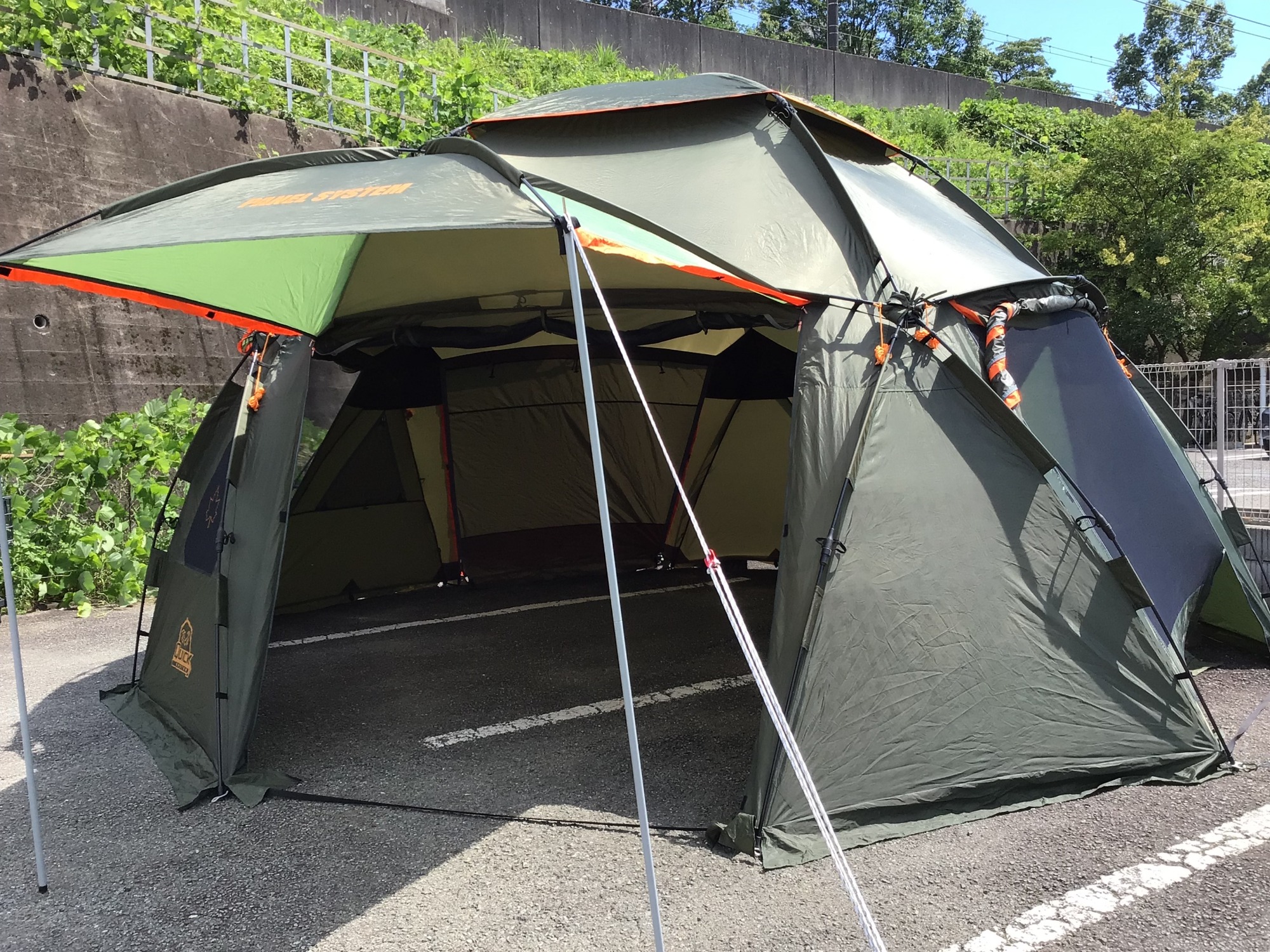 デカすぎ!LOGOSデカゴン!!約6ⅿ四方のドームシェルターがたった15分で