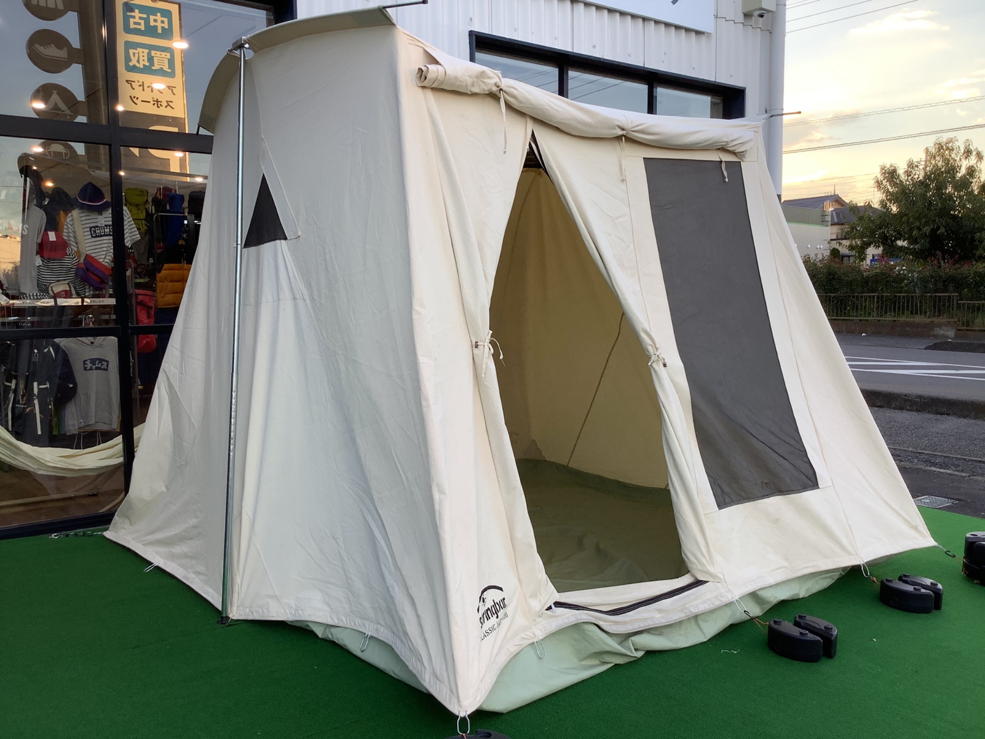 居住性抜群のコットンテント!スプリングバーのクラシックジャック100