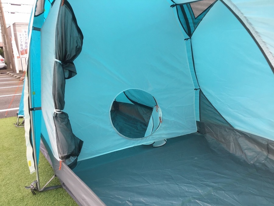 珍しい形!?ファミキャンに最適なSoraファミリーを設営してみた