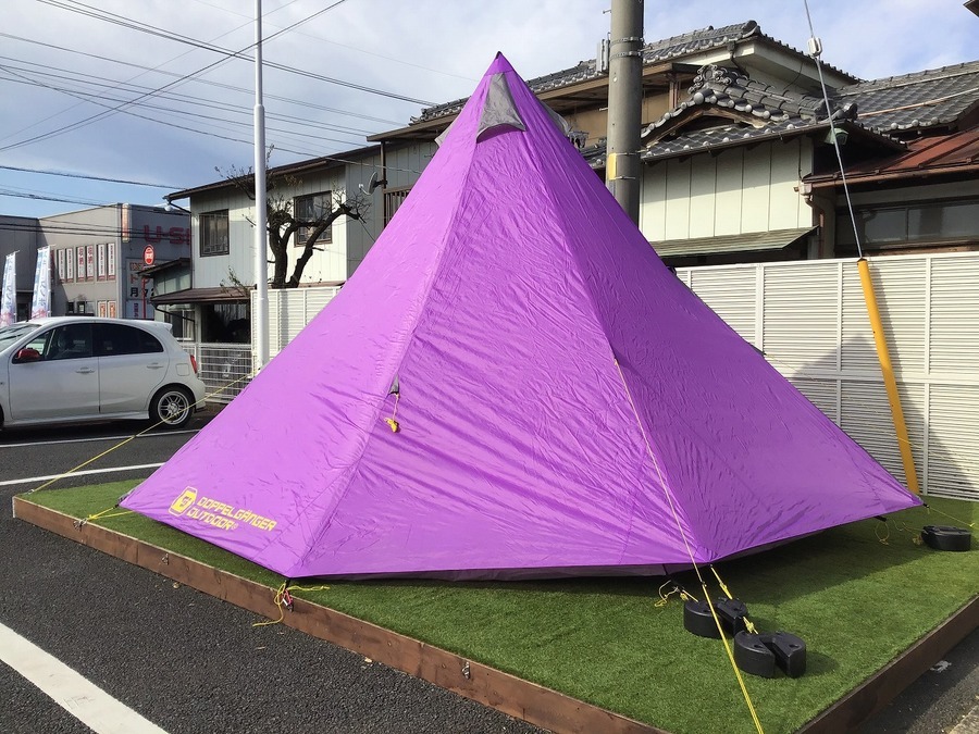 廃盤品 DOD T8-200 パープル ビックワンポールテント キャンプ 【公式