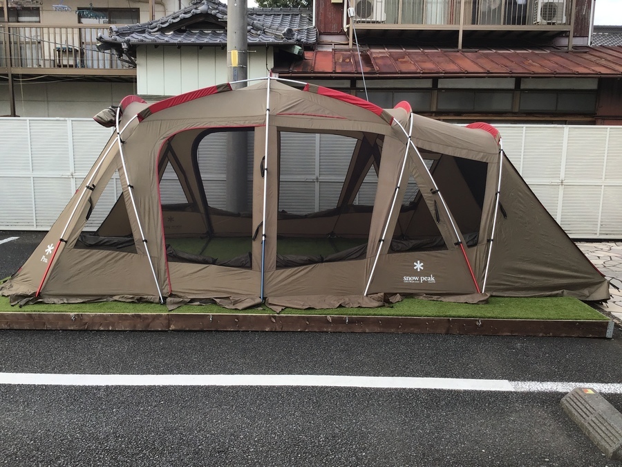 年中使える全天候型シェルターテント！snow peak(スノーピーク