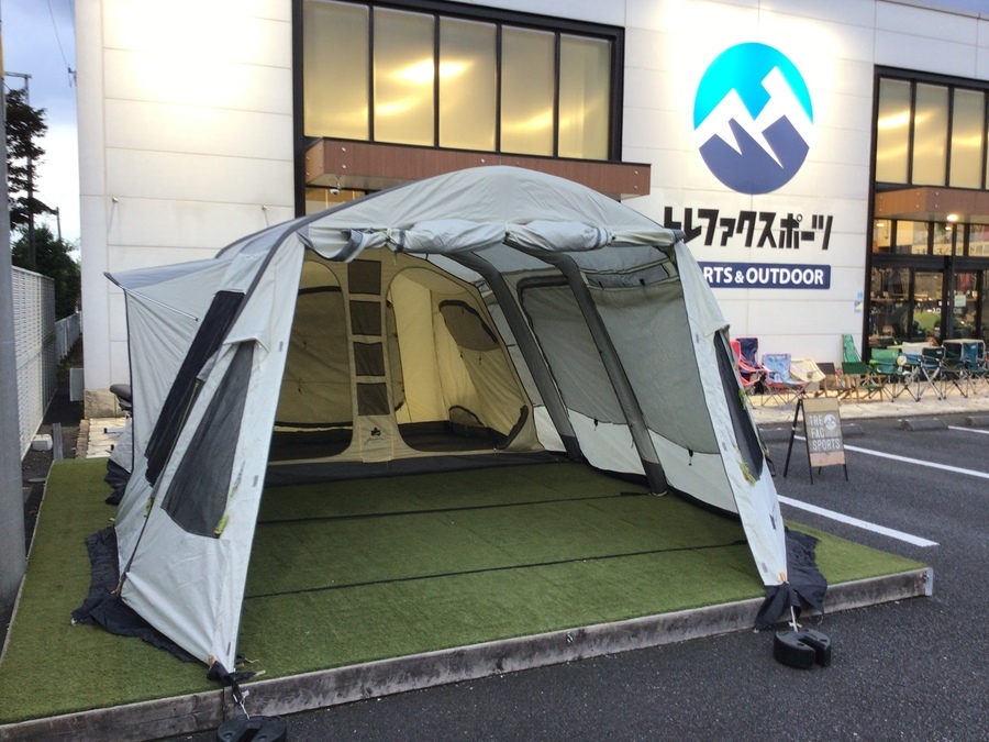 ポール不要の2ルーム！ロゴスのエアマジックリビングハウスWXL-AI