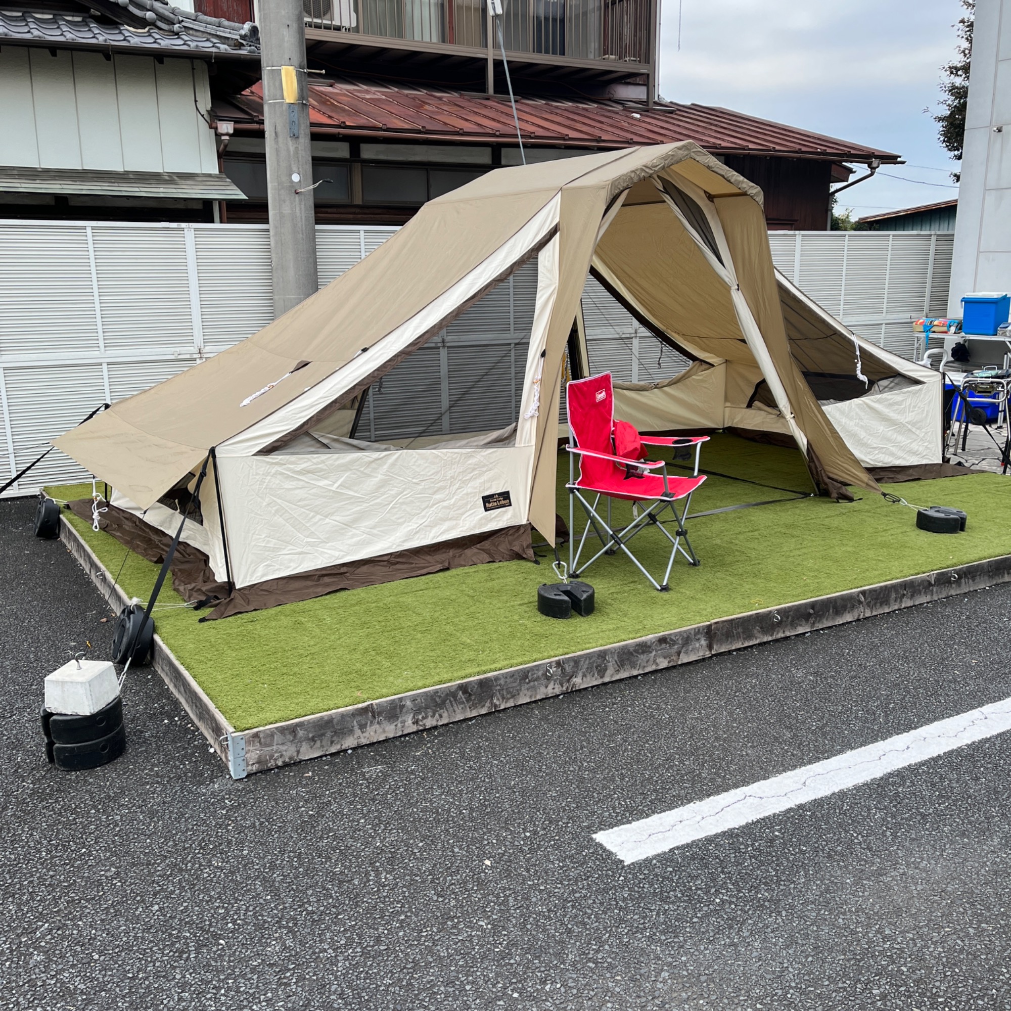 オガワのオーナーロッジヒュッテレーベンはTC &メッシュパネルで通気性