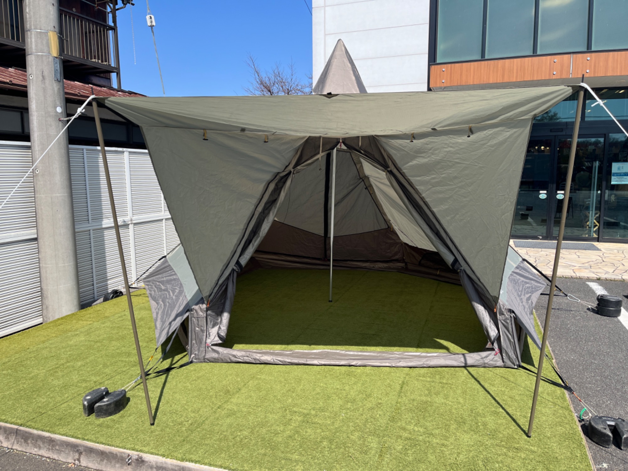 Y字ポールで鬼ヶ島のような見た目！オガワキャンパルのアテリーザ