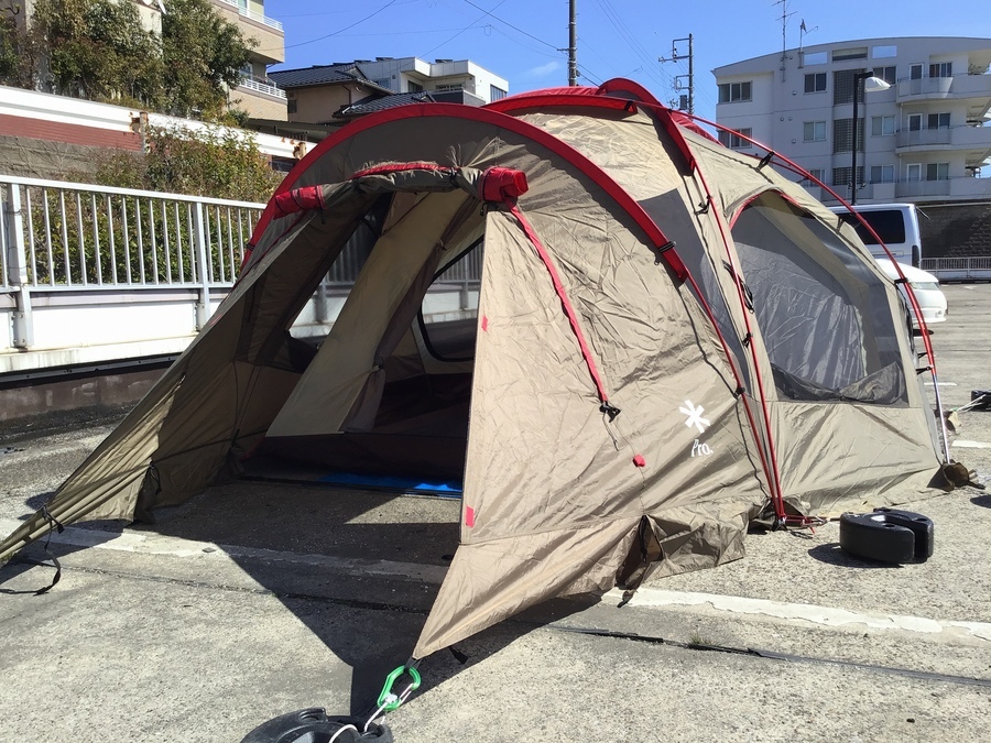 これからの時期はスノーピークのドックドームPro.6で快適なキャンプを