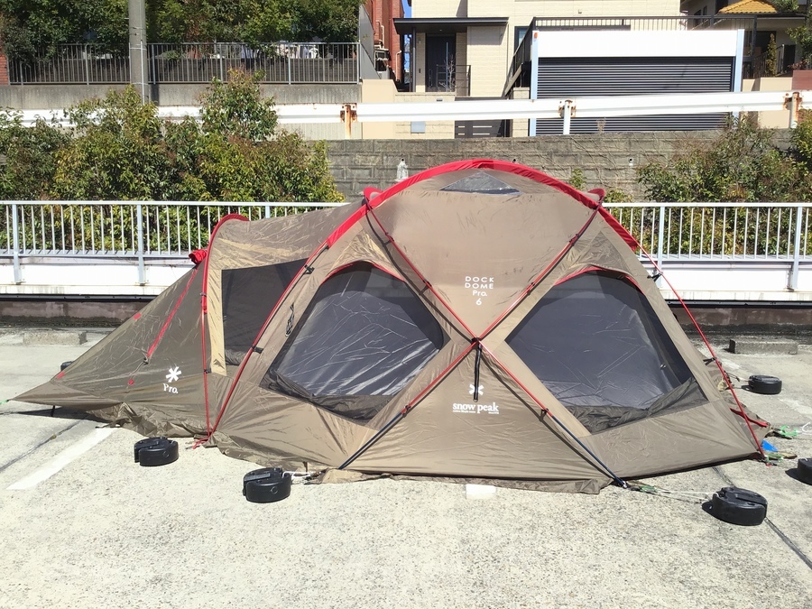 これからの時期はスノーピークのドックドームPro.6で快適なキャンプを