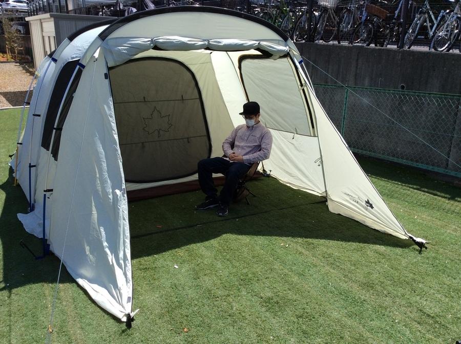 簡単設営♪ロゴスのグランベーシックトンネルドームXL-AG[2020.04.19