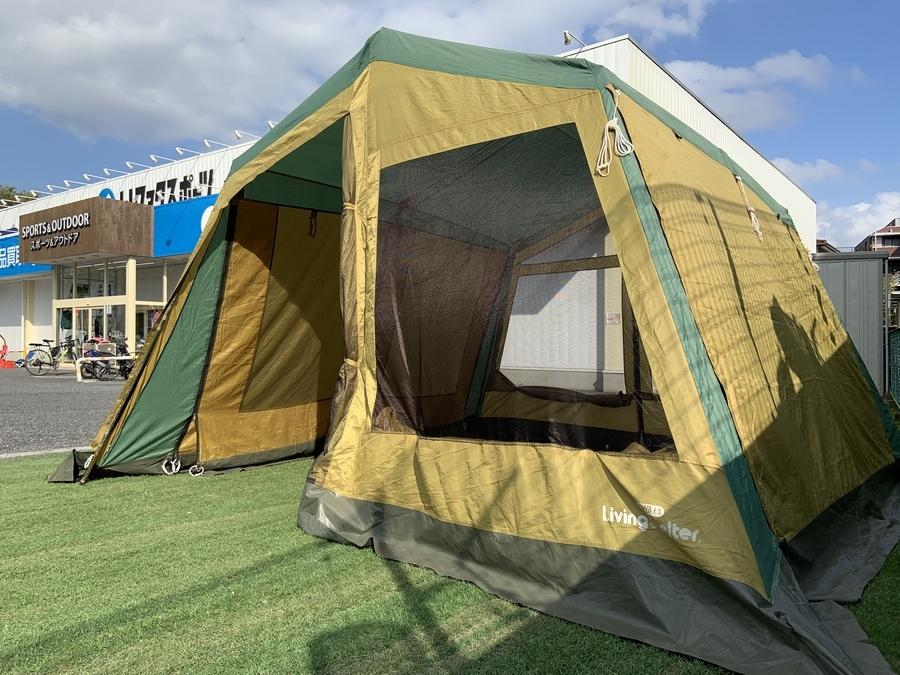 鉄骨テント買取】廃盤カラーのオガワのリビングシェルター入荷