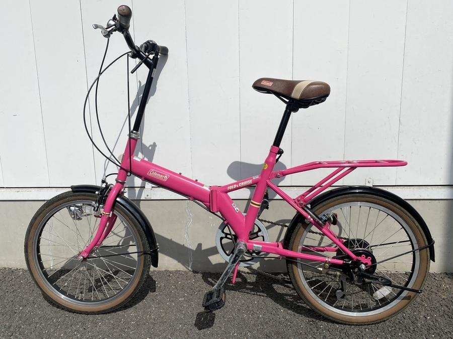 テントだけじゃない！ピンクでカワイイ！コールマンの折りたたみ自転車