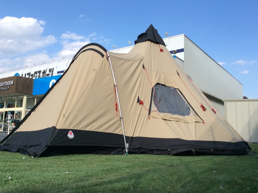 巨大モノポールテント！ローベンスのカイオワ設営してみた。[2020.04