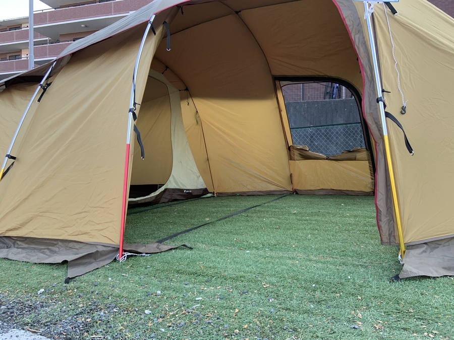 はじめての2ルームテントにオススメ!スノーピークのエルフィールド設営