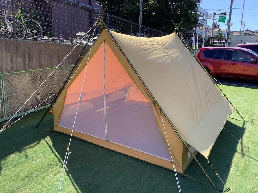 レトロなAフレームテント！テンマク×ソルムのPEPO/ペポ設営しました