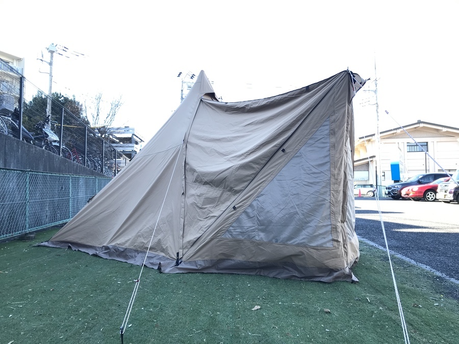 フロントフラップ付きサーカスTC DXで快適な冬キャンプを！[2022.01.06