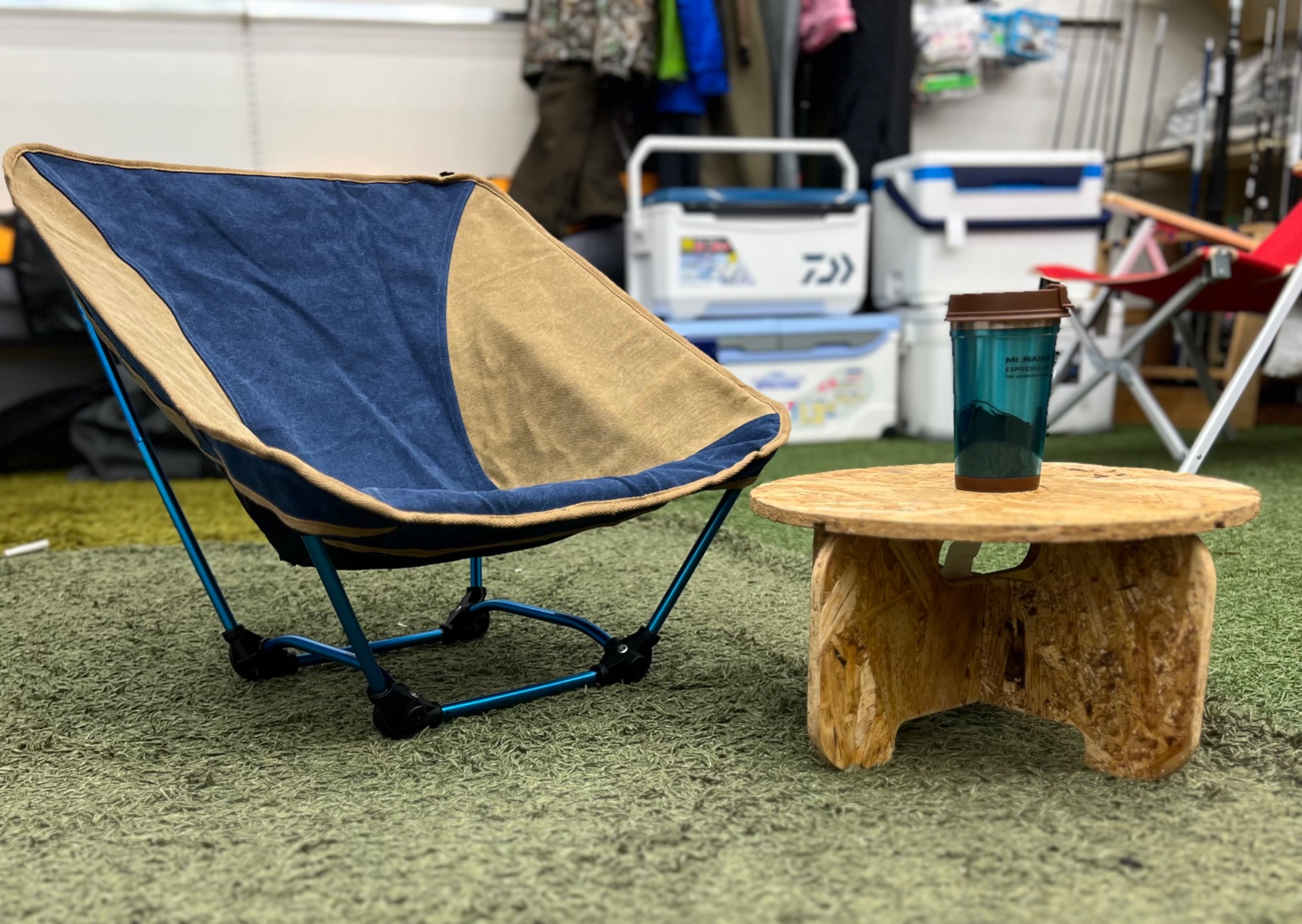 ヘリノックスを焚き火から守る⁈テンマクのカバー付グラウンドチェア