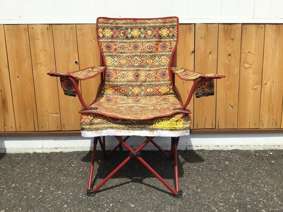希少モデル】Coleman × BEAMS コラボチェア ペイズリー赤&黒 希少