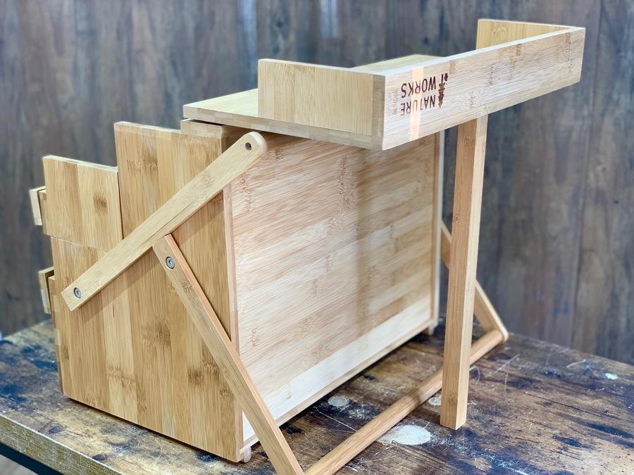 テンマクデザインの ワーカーズオカモチは ギアも調味料も収納上手