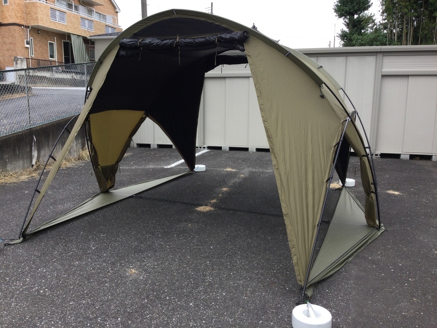 廃盤希少品！ヘリノックスの『tac.vタープ4.0』設営してみた！[2021.10