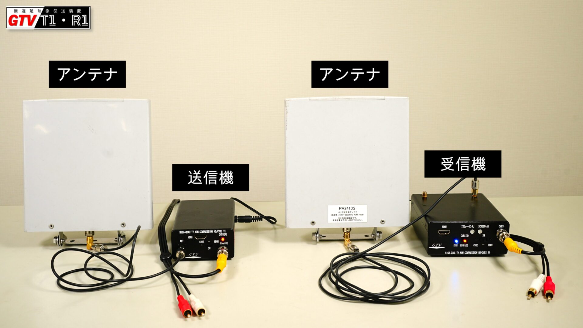 無遅延で映像を飛ばす！ ワイヤレス映像伝送装置 工事現場の映像を無線