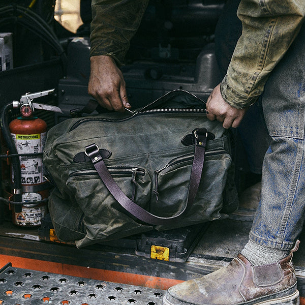 48-HOUR TIN CLOTH DUFFLE BAG / OTTER GREEN — SPEEDWAY