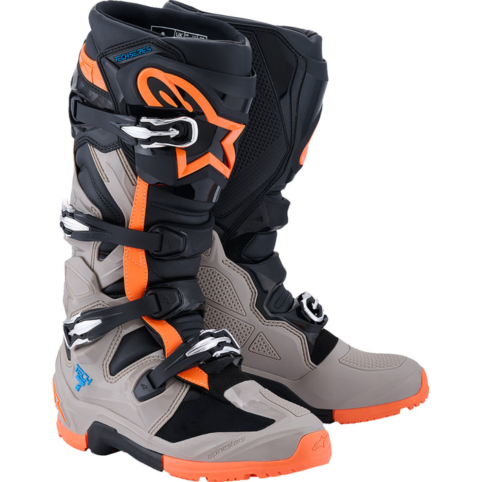 ALPINESTARS Tech 7 Enduro Boots Black/Warm - Gray/Fluorescent